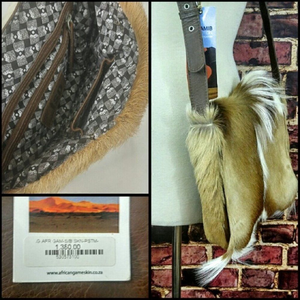 New FSP Collection Springbok Hazelnut Handbag - Picture 8 of 8
